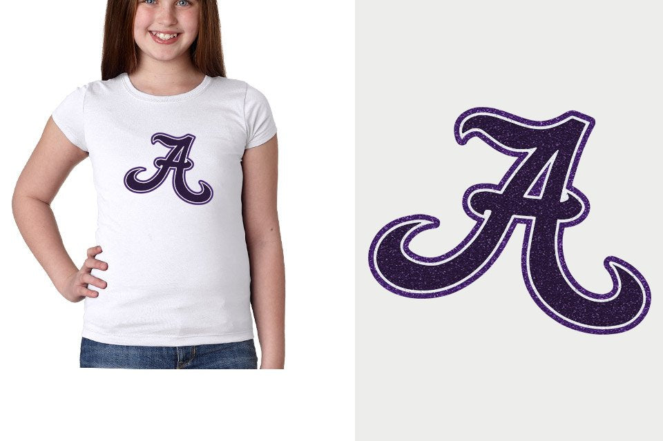 A Towne A logo - glitter Girls' Princess T-Shirt