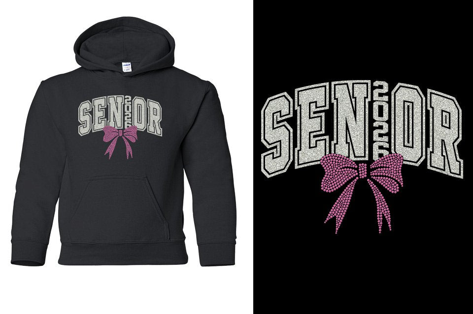 SENIOR 2026 rhinestones Youth Pullover Hoodie