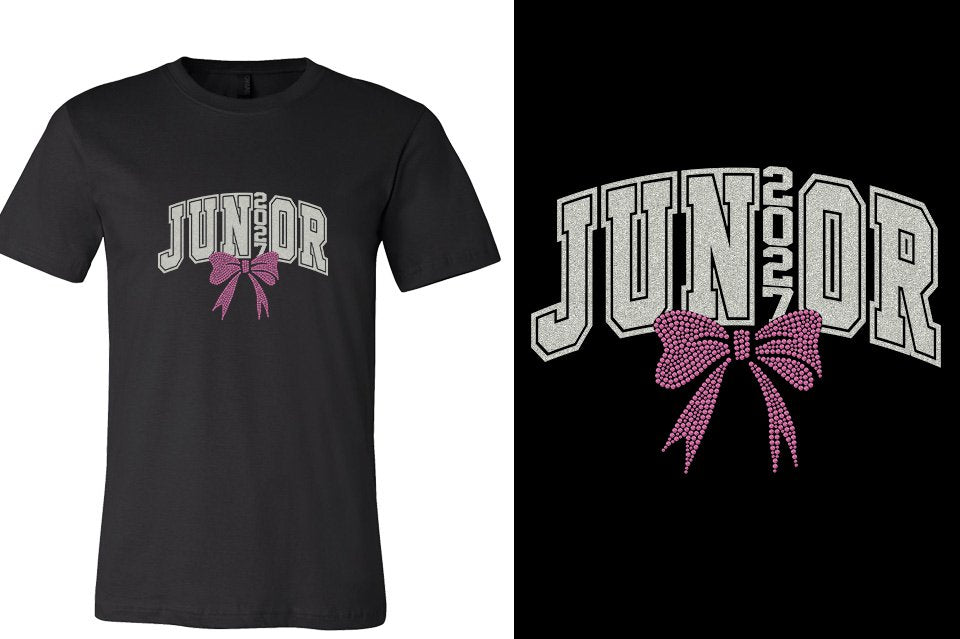 JUNIOR 2027 glitter rhinestones Unisex t-shirt