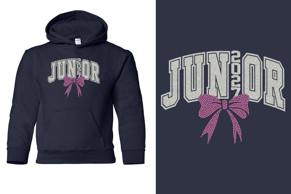 JUNIOR 2027 rhinestones Youth Pullover Hoodie