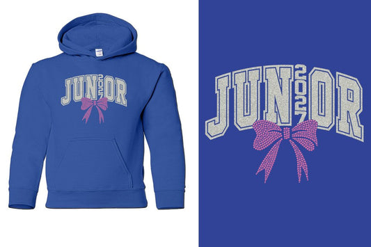 JUNIOR 2027 rhinestones Youth Pullover Hoodie