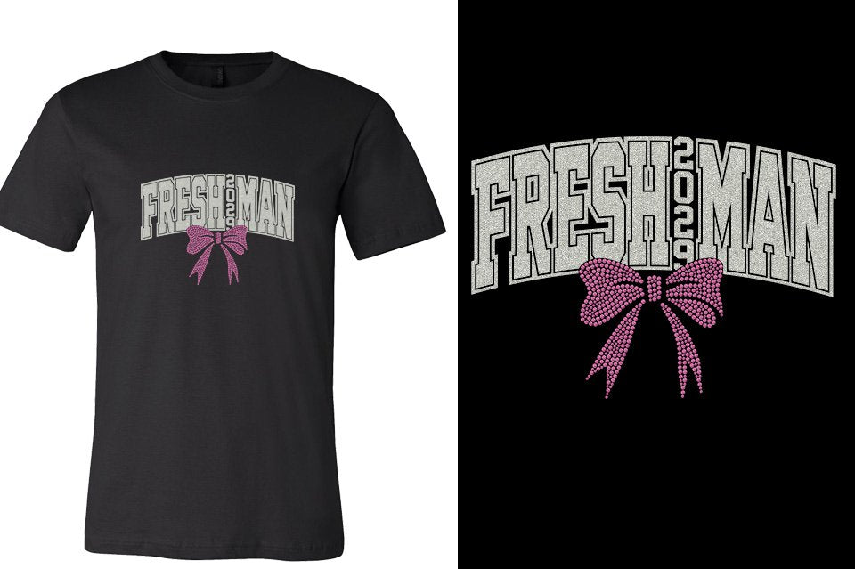FRESHMAN 2029 glitter rhinestones Unisex t-shirt
