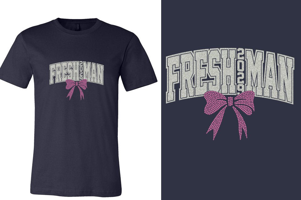 FRESHMAN 2029 glitter rhinestones Unisex t-shirt