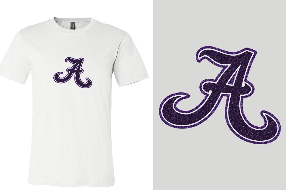 A Towne A logo - glitter Unisex t-shirt